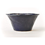 Round blue Bonsa pot - 112 x 112 x 55 mm