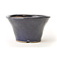 Round blue Bonsa pot - 100 x 100 x 60 mm