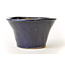 Round blue Bonsa pot - 100 x 100 x 60 mm