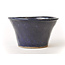 Round blue Bonsa pot - 100 x 100 x 60 mm