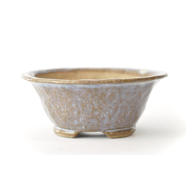 Runder lila Bonsa Topf - 106 x 104 x 40 mm