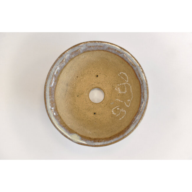 Runder lila Bonsa Topf - 106 x 104 x 40 mm