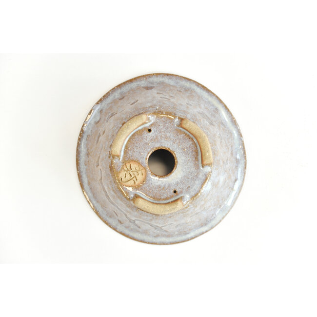 Runder lila Bonsa Topf - 106 x 104 x 40 mm