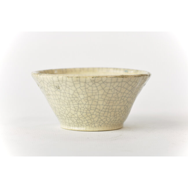 Pot rond Bonsa craquelé blanc - 90 x 87 x 40 mm