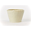 Ronde gebroken witte craquelé Bonsa pot - 84 x 83 x 55 mm