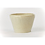 Ronde gebroken witte craquelé Bonsa pot - 84 x 83 x 55 mm