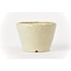 Ronde gebroken witte craquelé Bonsa pot - 84 x 83 x 55 mm