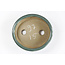 Oval teal Seto pot - 104 x 96 x 25 mm