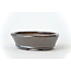 Ovale bruine Seto-pot - 98 x 86 x 25 mm