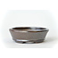 Ovale bruine Seto-pot - 98 x 86 x 25 mm