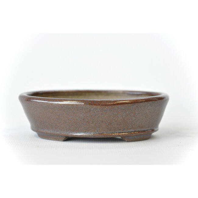 Vaso Seto marrone ovale - 100 x 86 x 25 mm