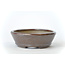 Oval brown Seto pot - 100 x 86 x 25 mm