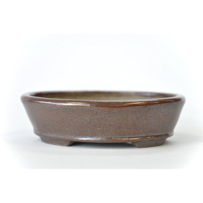 Maceta Seto ovalada marrón - 100 x 86 x 25 mm