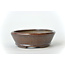 Ovale bruine Seto-pot - 100 x 86 x 25 mm