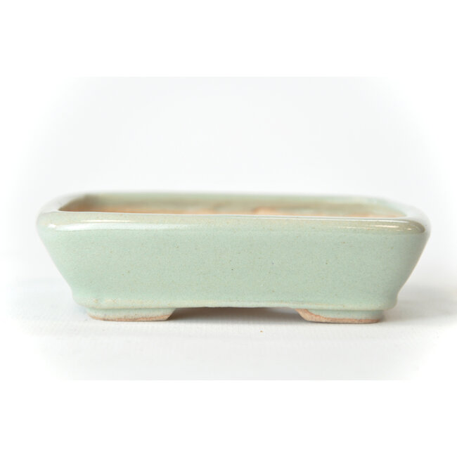 Rechthoekige mintblauwe Seto-pot - 105 x 84 x 25 mm