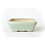 Rectangular minty blue Seto pot - 105 x 84 x 25 mm