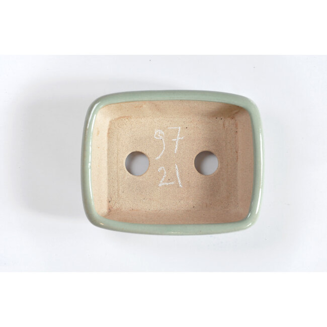 Pot Seto rectangulaire bleu menthe - 105 x 84 x 25 mm