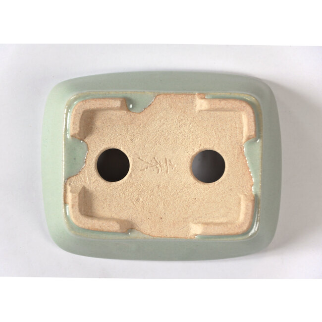 Pot Seto rectangulaire bleu menthe - 105 x 84 x 25 mm
