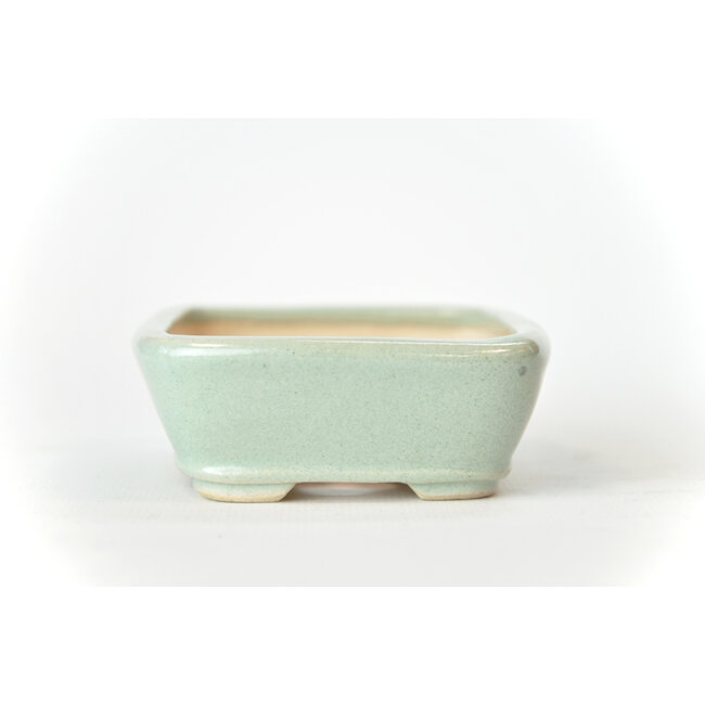 Maceta rectangular Seto azul menta - 105 x 83 x 30 mm