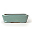 Rectangular teal Seto pot - 100 x 80 x 30 mm