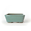 Rectangular teal Seto pot - 100 x 80 x 30 mm