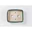 Maceta rectangular Seto verde azulado - 100 x 80 x 30 mm