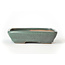 Rectangular teal Seto pot - 102 x 80 x 25 mm