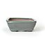 Rectangular teal Seto pot - 103 x 84 x 25 mm