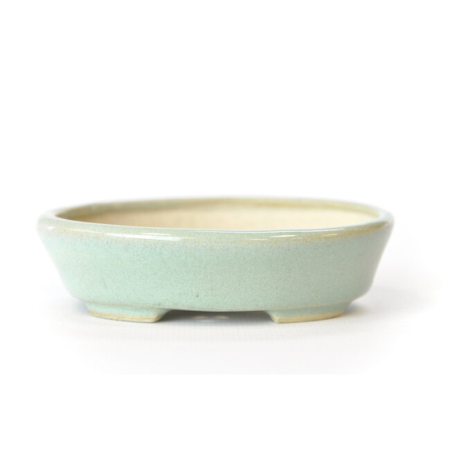 Pot Seto ovale bleu menthe - 100 x 85 x 25 mm