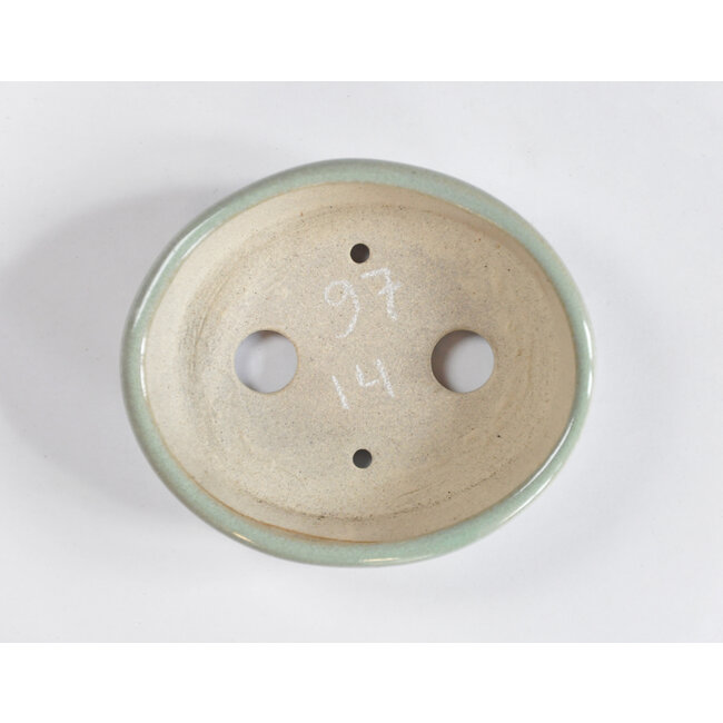 Vaso Seto ovale blu menta - 100 x 85 x 25 mm