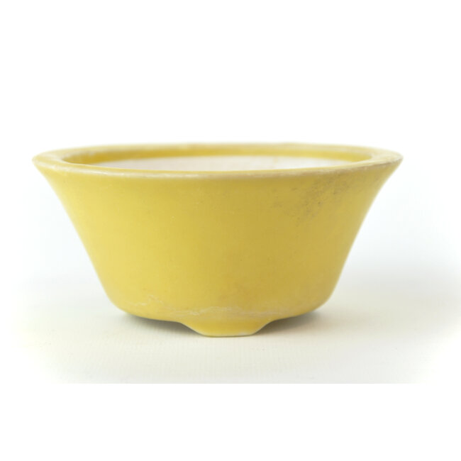 Ronde gele Seifu-pot - 118 x 118 x 50 mm