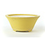 Round yellow Seifu pot - 118 x 118 x 50 mm