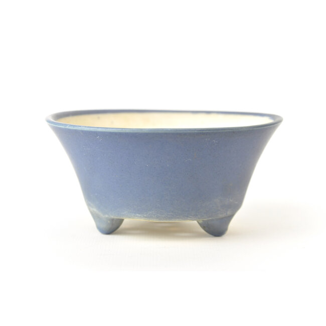 Round blue Seifu pot - 119 x 119 x 55 mm