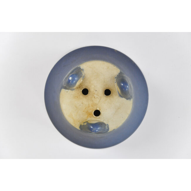 Round blue Seifu pot - 119 x 119 x 55 mm