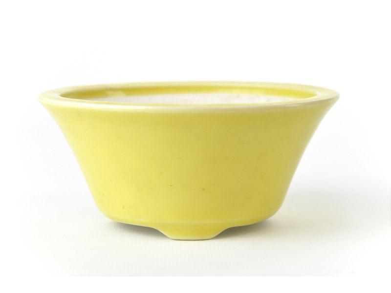 Ronde gele Seifu-pot - 119 x 119 x 50 mm