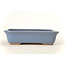 Rectangular light blue Hattori bonsai pot - 140 x 105 x 30 mm