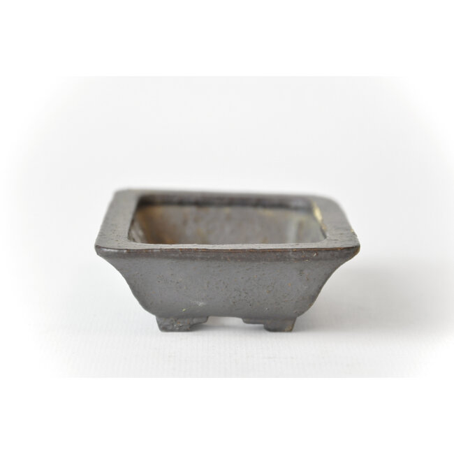 Maceta rectangular Bonsai Hattori sin esmaltar - 91 x 69 x 25 mm