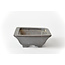 Rechteckiger unglasierter Hattori-Bonsai-Topf - 91 x 69 x 25 mm