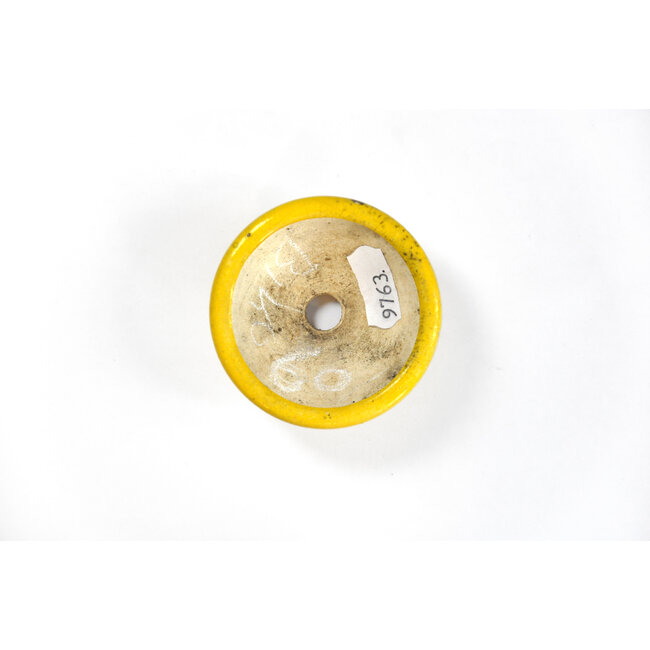 Vaso per bonsai Biko giallo rotondo - 66 x 66 x 20 mm