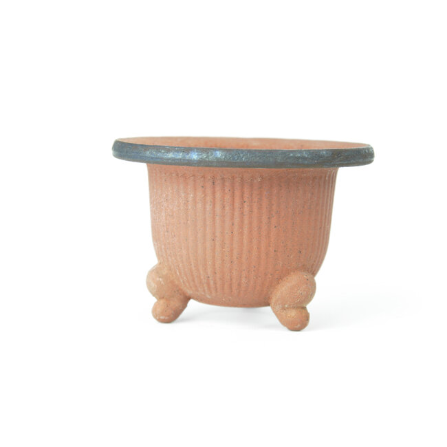 Ongeglazuurde Fukiran-pot - 111 x 111 x 75 mm