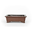 Rectangular unglazed Bikou bonsai pot - 130 x 102 x 40 mm