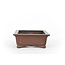 Rechteckiger unglasierter Bikou-Bonsai-Topf - 130 x 102 x 40 mm