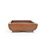 Rectangular unglazed Shoko bonsai pot - 296 x 236 x 75 mm