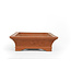 Rectangular unglazed Izumi bonsai pot - 374 x 281 x 80 mm