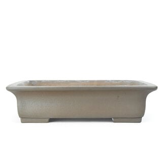 Yushi 435 mm rectangular unglazed bonsai pot by Yushi, Japan