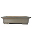 Rectangular unglazed Yushi bonsai pot - 435 x 350 x 110 mm