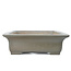 Rectangular unglazed Yushi bonsai pot - 435 x 350 x 110 mm