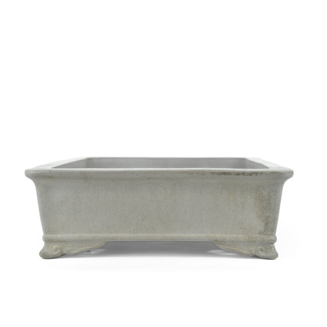 Maceta rectangular bonsai Kataoka sin esmaltar - 375 x 255 x 85 mm