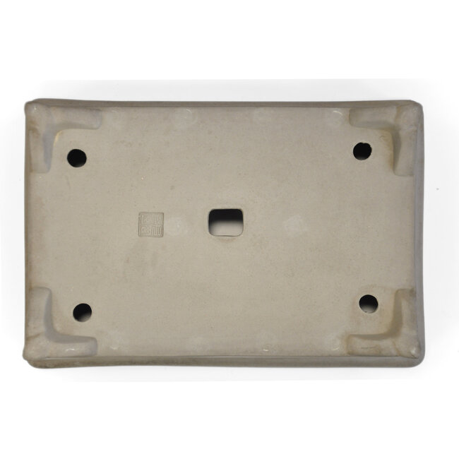 Pot à bonsaï rectangulaire non émaillé Kataoka - 375 x 255 x 85 mm