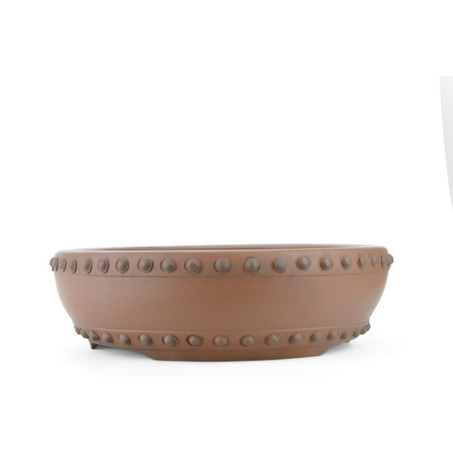 Runder unglasierter Shozan Bonsai Topf - 374 x 374 x 100 mm